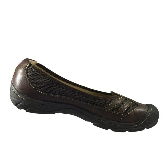 KEEN 5491 CHCP Shoes Womens 7 Brown Leather Comfort Slip Ons Loafers - Picture 6 of 12